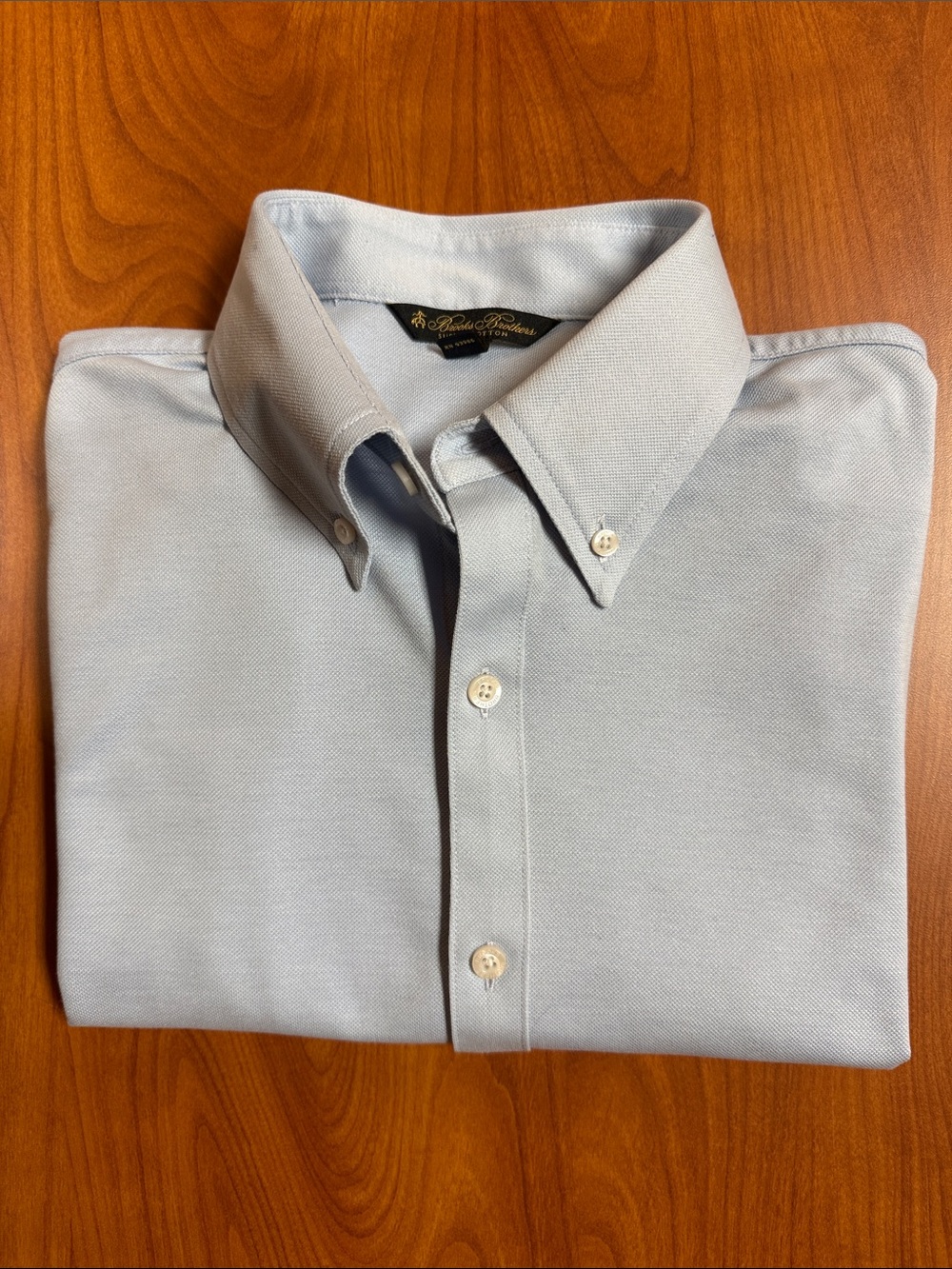 Brooks Brothers Light Blue Button-Down Dress Shirt - Long Sleeve